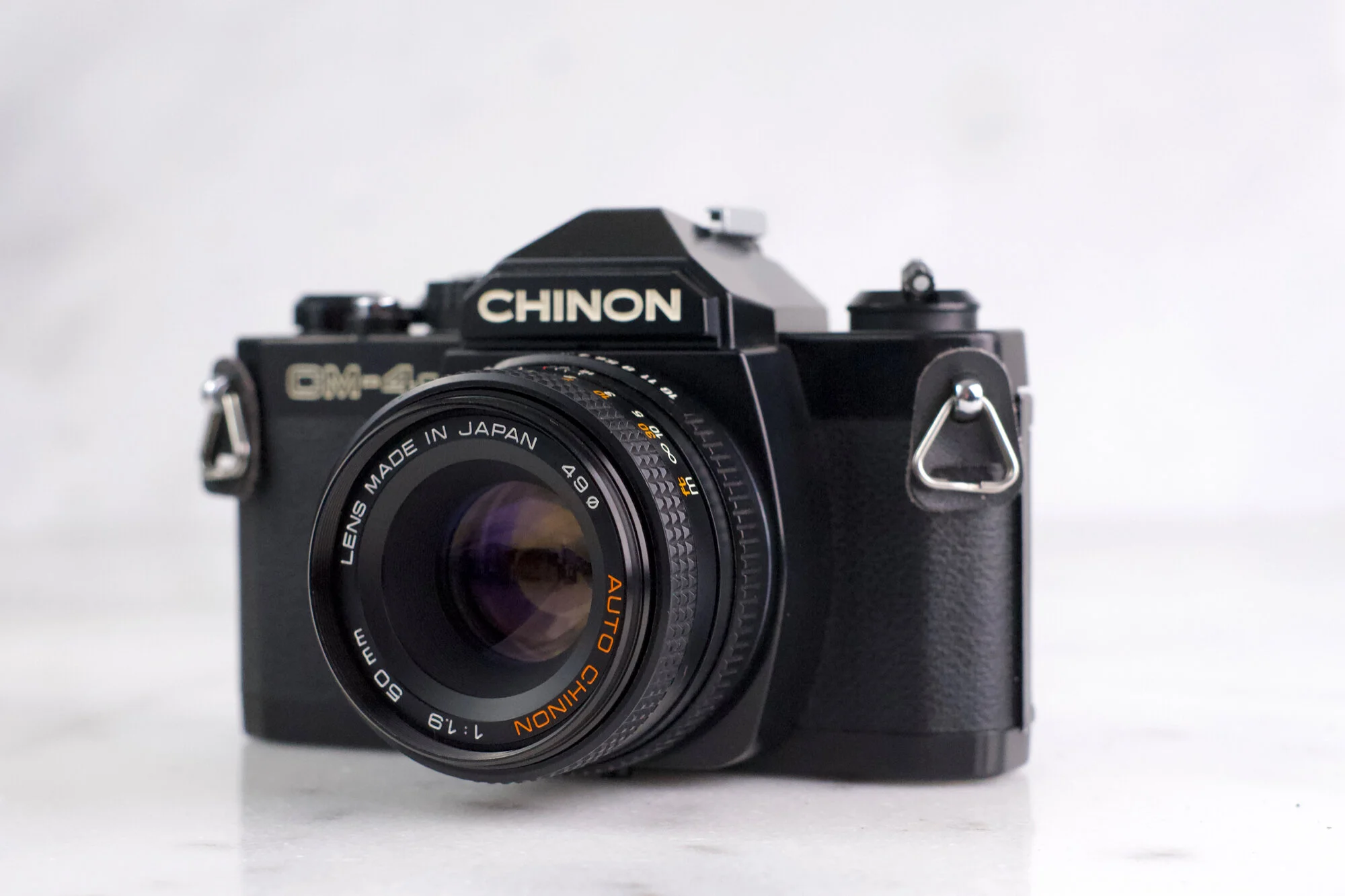 Chinon CM-4S 35mm SLR Film Camera with Auto Chinon 50mm f/1.9 Fast